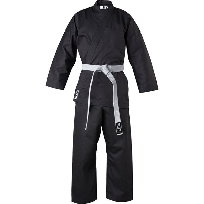 Photo of Blitz Adult Cotton Student Karate Gi - 7oz (BLACK)