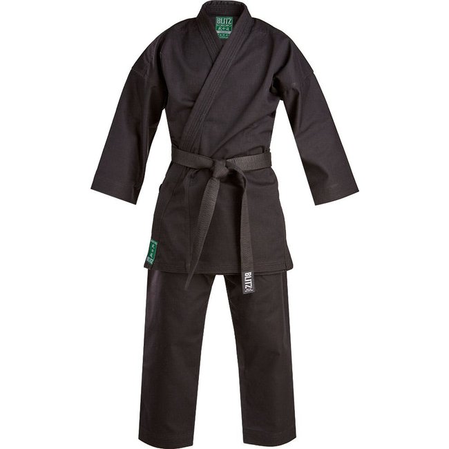 Photo of Blitz Kids Kokoro Karate Gi - 10oz (BLACK)